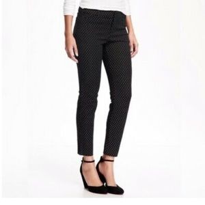 NWT Loft Velvet Polka Dot Marisa Ankle Pants